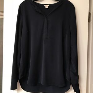 Navy J. Crew Blouse